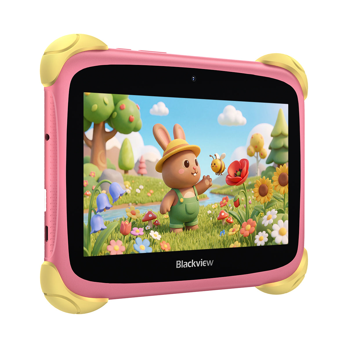Blackview LINK Mini Kids - Tablet per Bambini 7 Pollici – Display IPS Anti-Luce Blu, Google Kids Space e Controllo Genitori, Wi-Fi, Custodia Antishock Inclusa