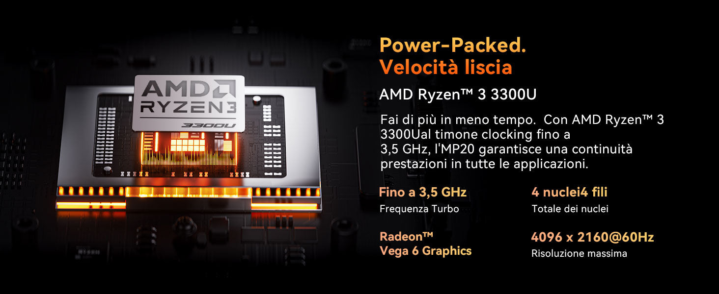 Mini PC Blackview MP20 con CPU AMD e Windows 11 Pro