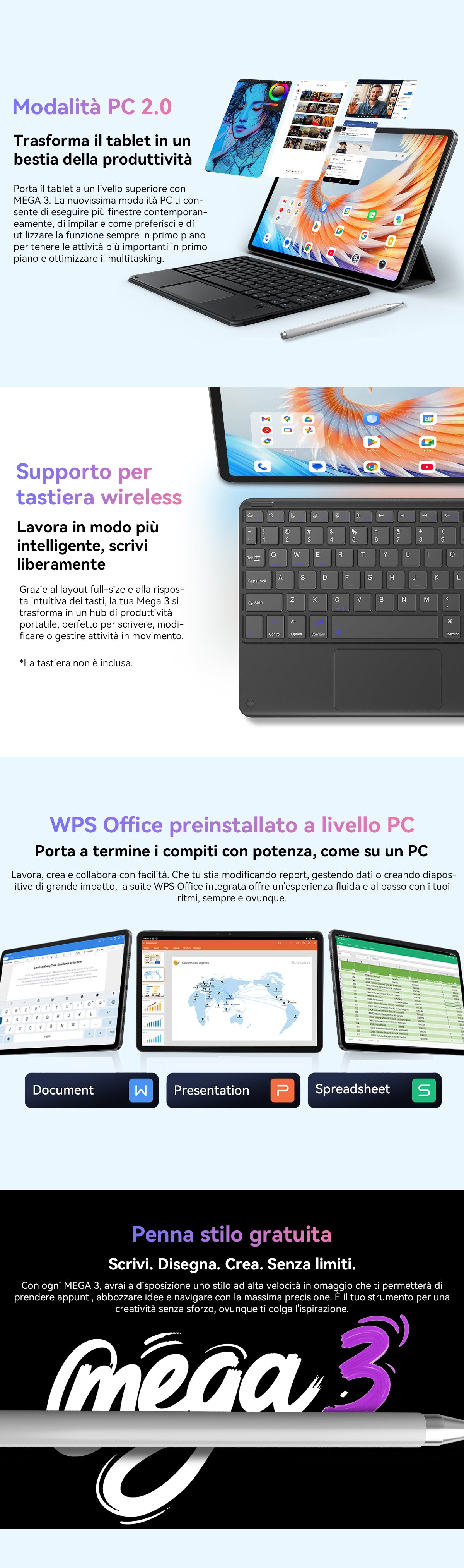 Tablet PC Blackview Mega 3