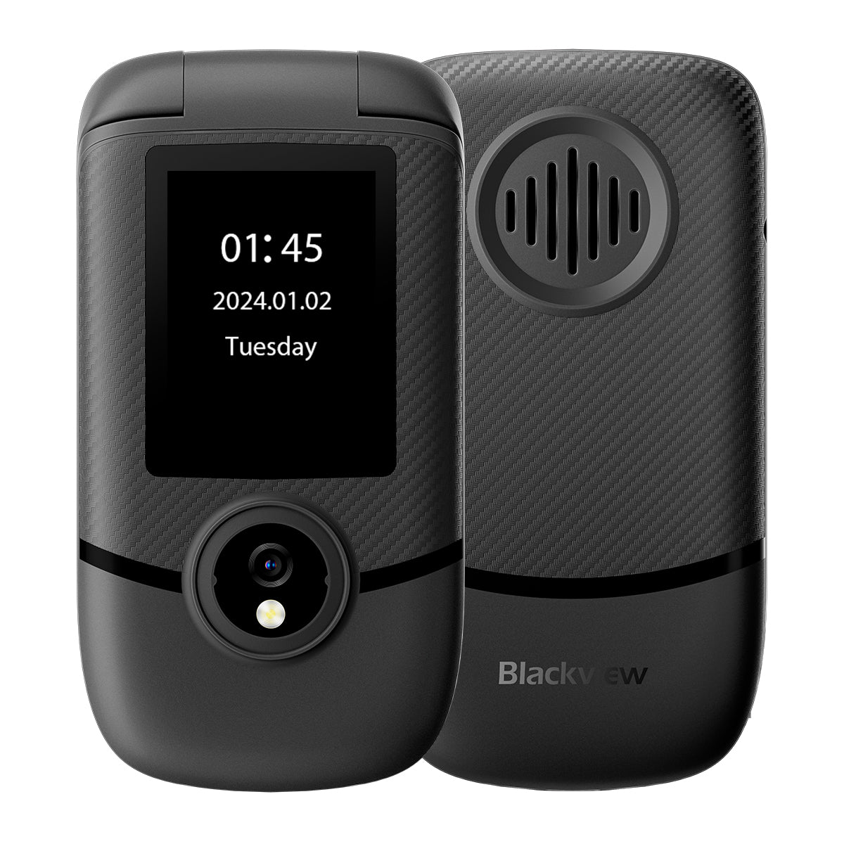 Blackview N2000 - Flip 2.8"+1.77" Display Unisoc T107 1500mAh Dual SIM 4G Cellulare