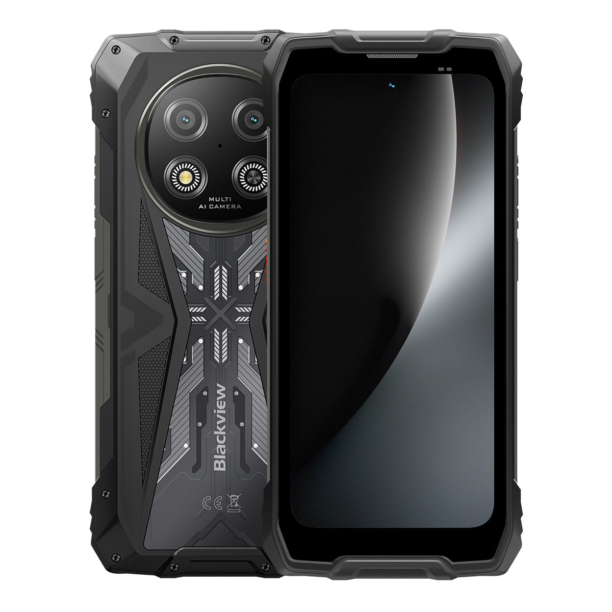 Blackview ROCK 2 - Display da 6,67 pollici a 120 Hz, processore UNISOC T8100 5G octa-core a 6 nm, batteria da 15000 mAh, fotocamera AI da 16 MP + 13 MP, smartphone 5G robusto.