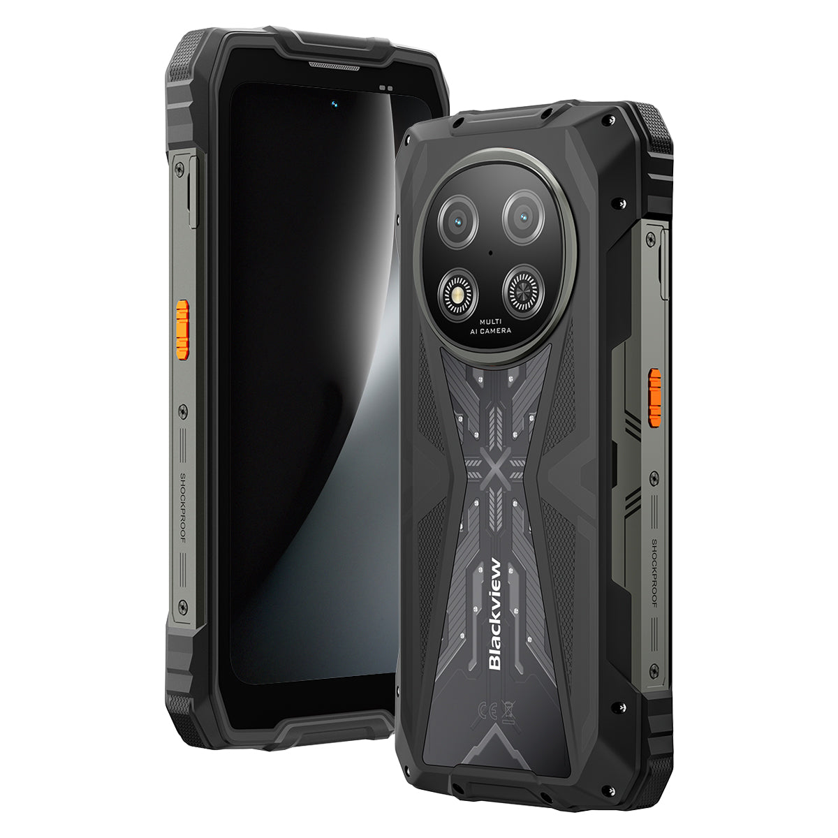 Blackview ROCK 2 - Display da 6,67 pollici a 120 Hz, processore UNISOC T8100 5G octa-core a 6 nm, batteria da 15000 mAh, fotocamera AI da 16 MP + 13 MP, smartphone 5G robusto.