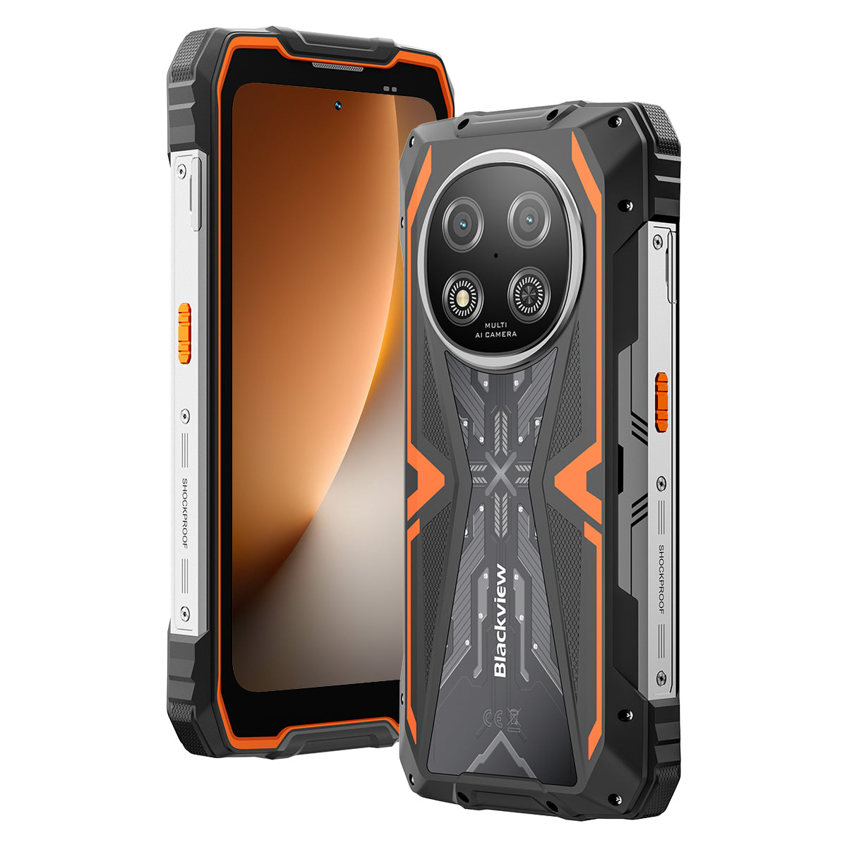 Blackview ROCK 2 - Display da 6,67 pollici a 120 Hz, processore UNISOC T8100 5G octa-core a 6 nm, batteria da 15000 mAh, fotocamera AI da 16 MP + 13 MP, smartphone 5G robusto.