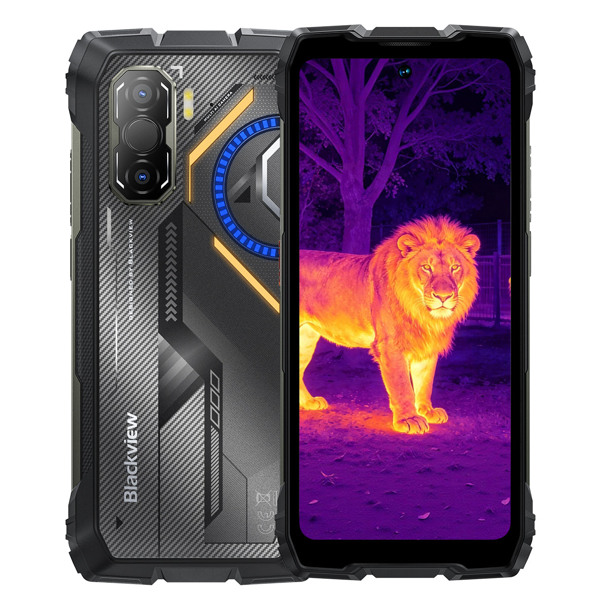 Blackview ROCK 3 - Smartphone Rugged 4G con Termocamera Infrarossi Display 120Hz 6,78" Fotocamera 108MP Torcia 400LM