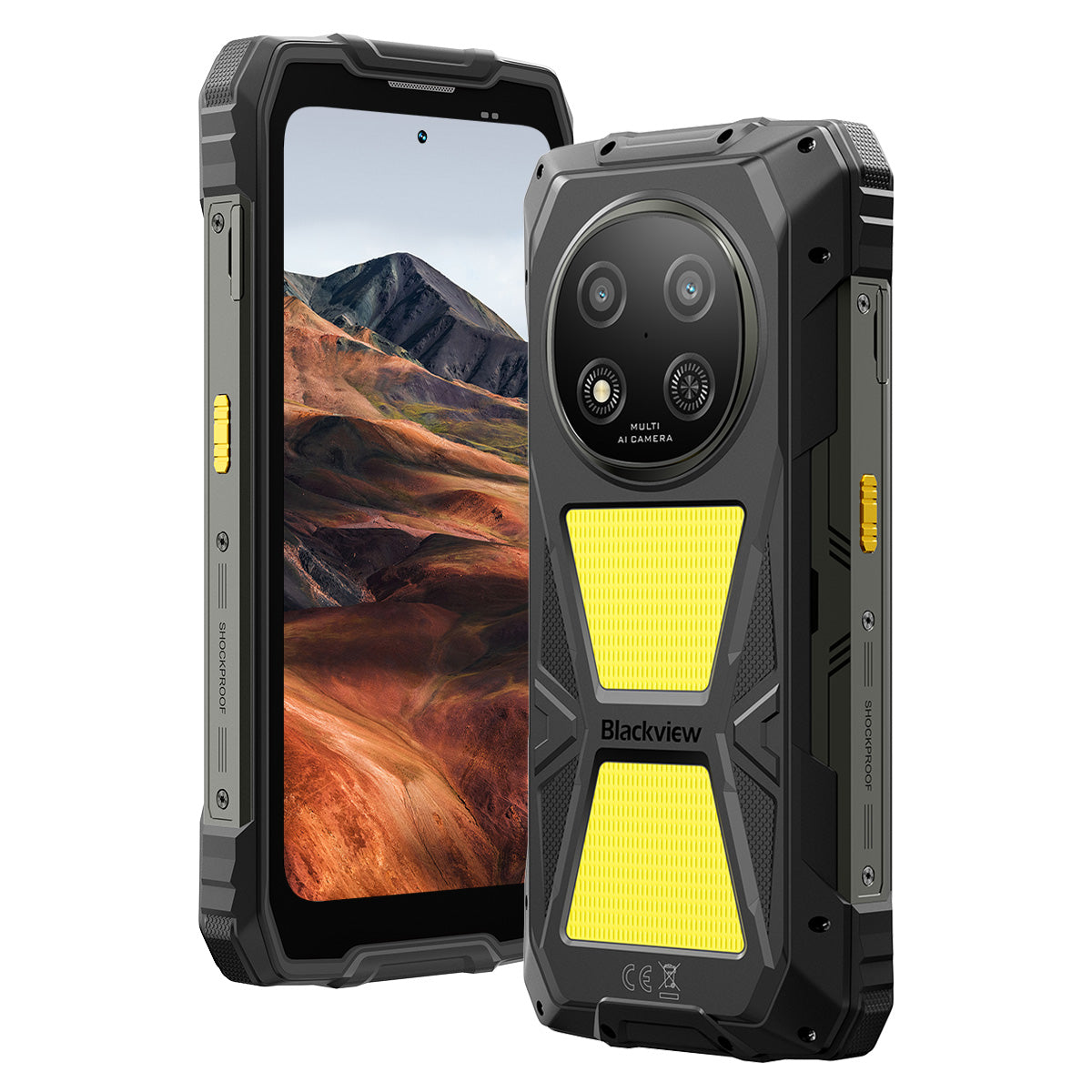 Blackview ROCK 2 Pro - Smartphone Rugged 5G 8+256GB Display 120Hz 6,67" Torcia da Campeggio 400LM Batteria 15000mAh