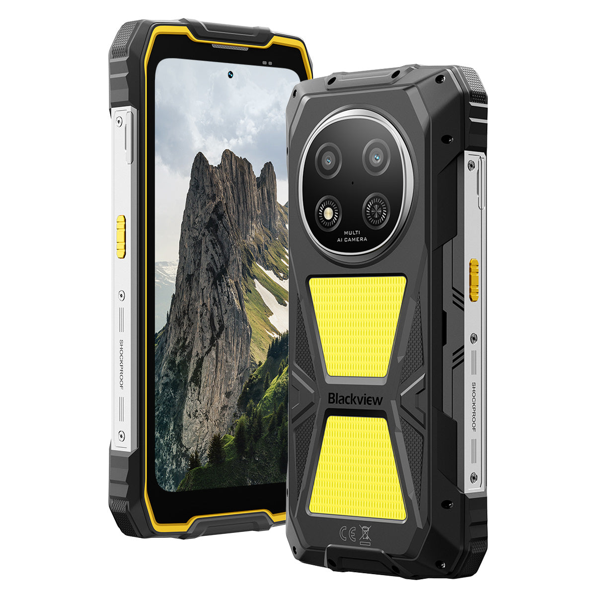 Blackview ROCK 2 Pro - Smartphone Rugged 5G 8+256GB Display 120Hz 6,67" Torcia da Campeggio 400LM Batteria 15000mAh
