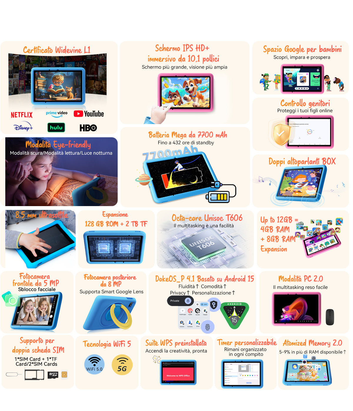 Tablet PC per bambini Blackview Tab 60 Pro