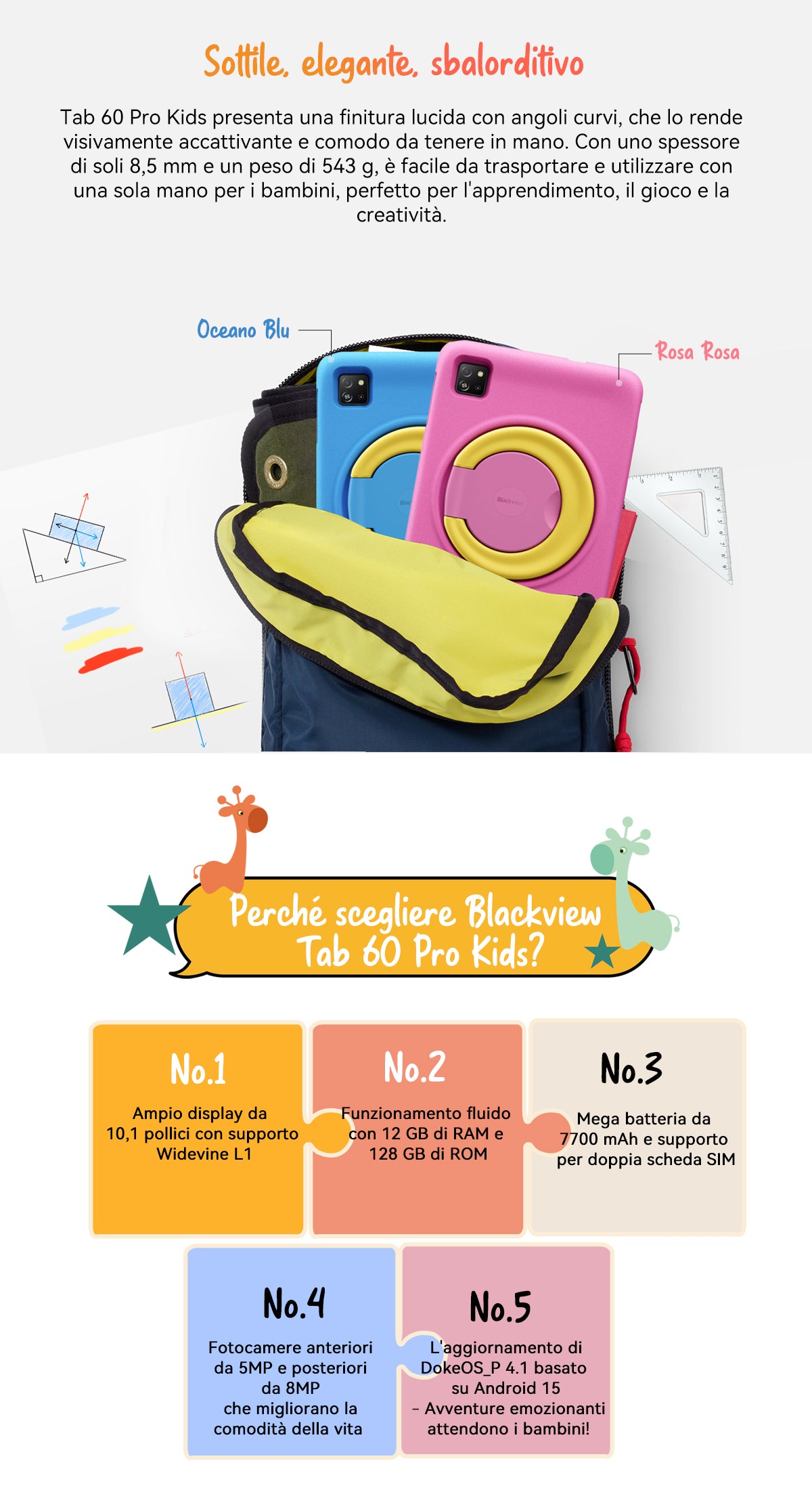 Tablet PC per bambini Blackview Tab 60 Pro