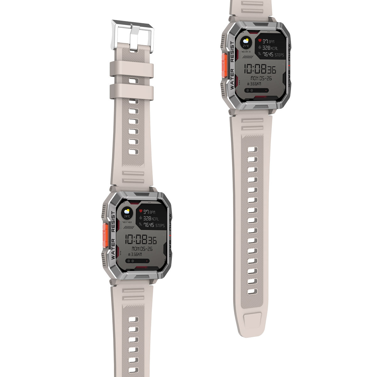 Blackview W60 - Orologio intelligente da esterno Campass con torcia LED da 2,01 pollici 900mAh