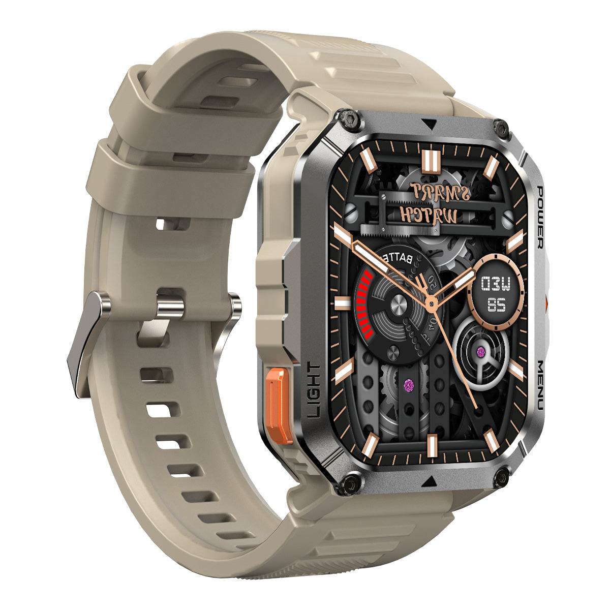 Blackview W70 Pro - Orologio intelligente per sport all'aria aperta con torcia LED integrata da 2,01 pollici e 900 mAh