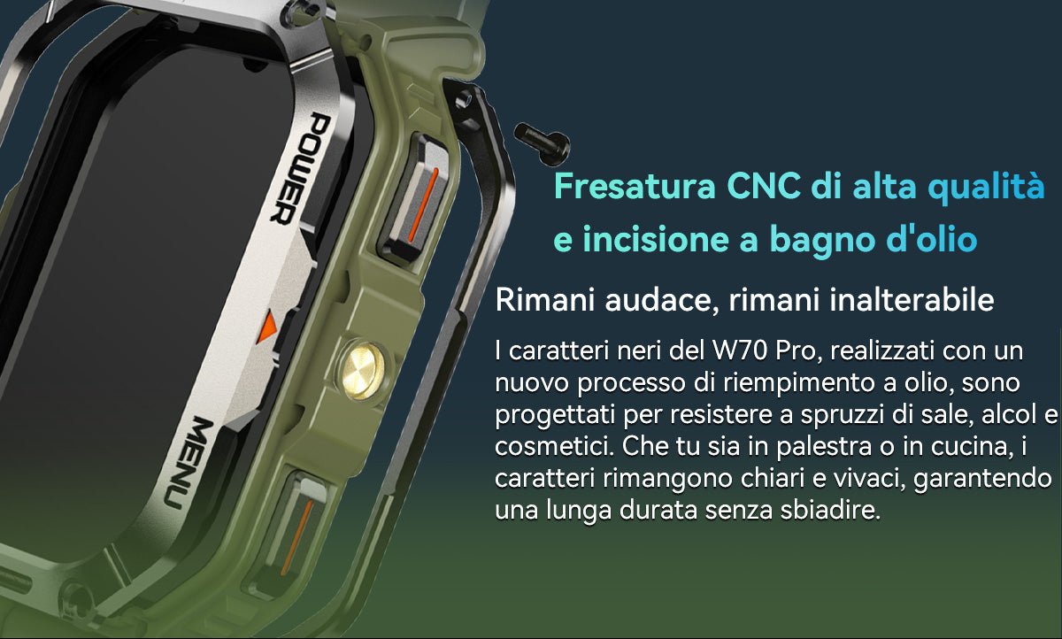 Orologio intelligente per sport all'aria aperta Blackview W70 Pro