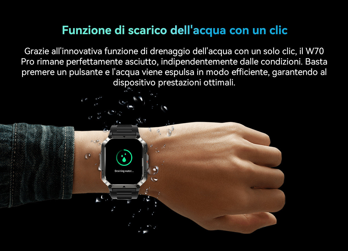 Orologio intelligente per sport all'aria aperta Blackview W70 Pro