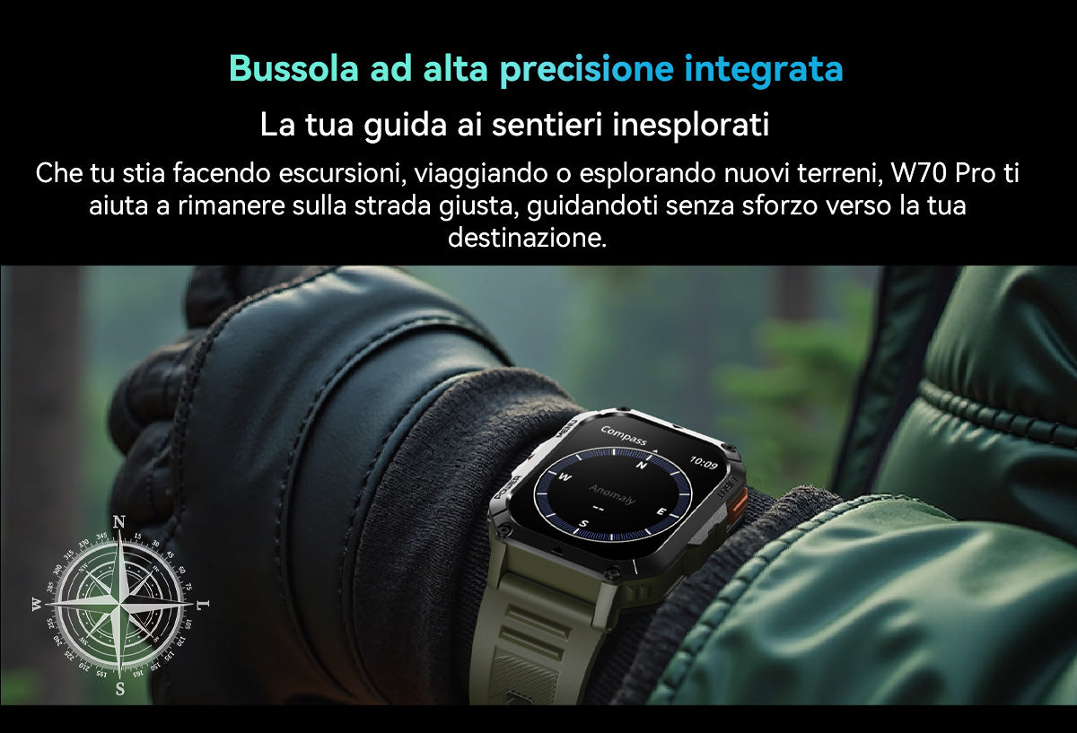 Orologio intelligente per sport all'aria aperta Blackview W70 Pro