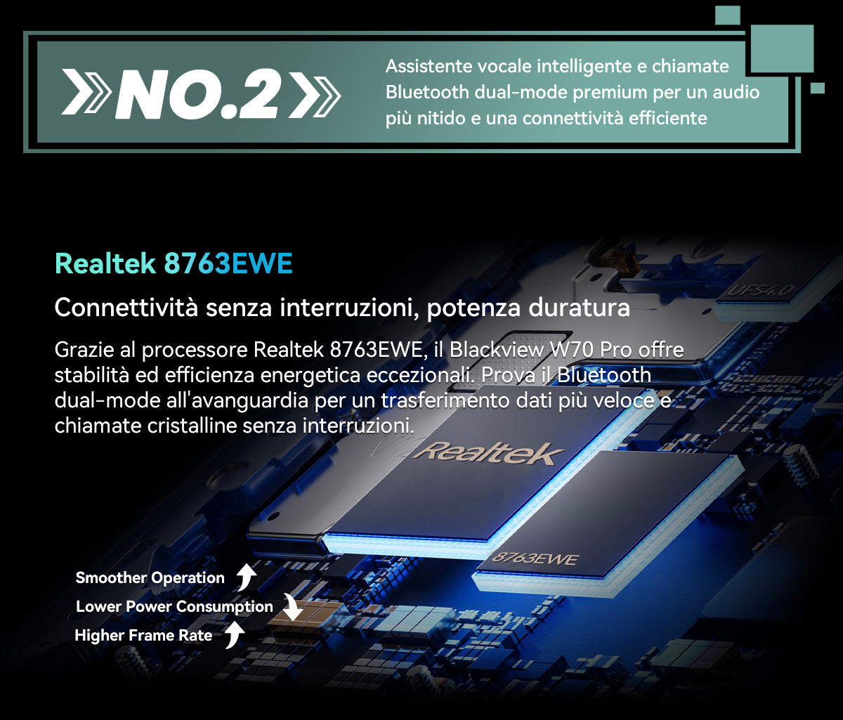 Orologio intelligente per sport all'aria aperta Blackview W70 Pro