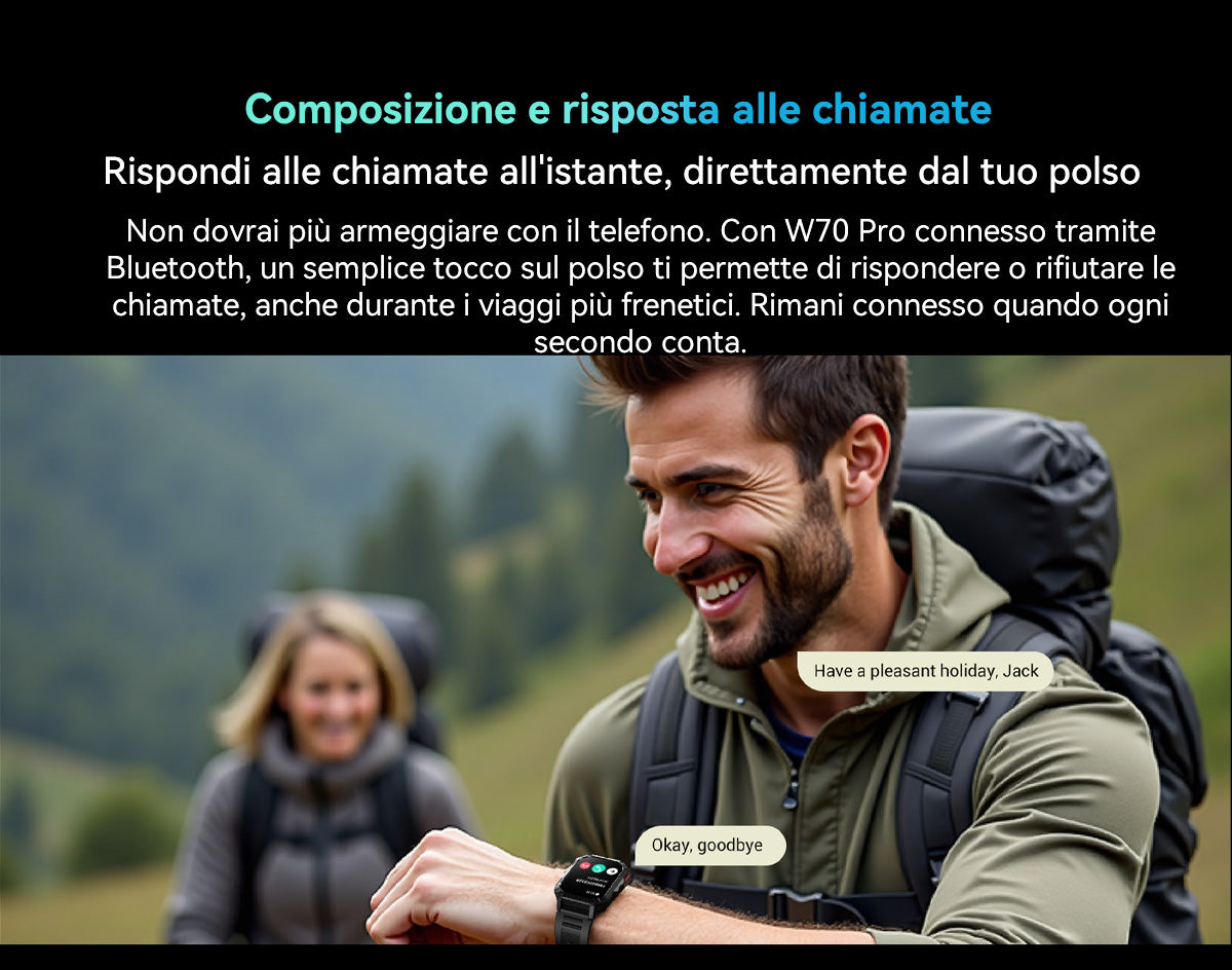 Orologio intelligente per sport all'aria aperta Blackview W70 Pro