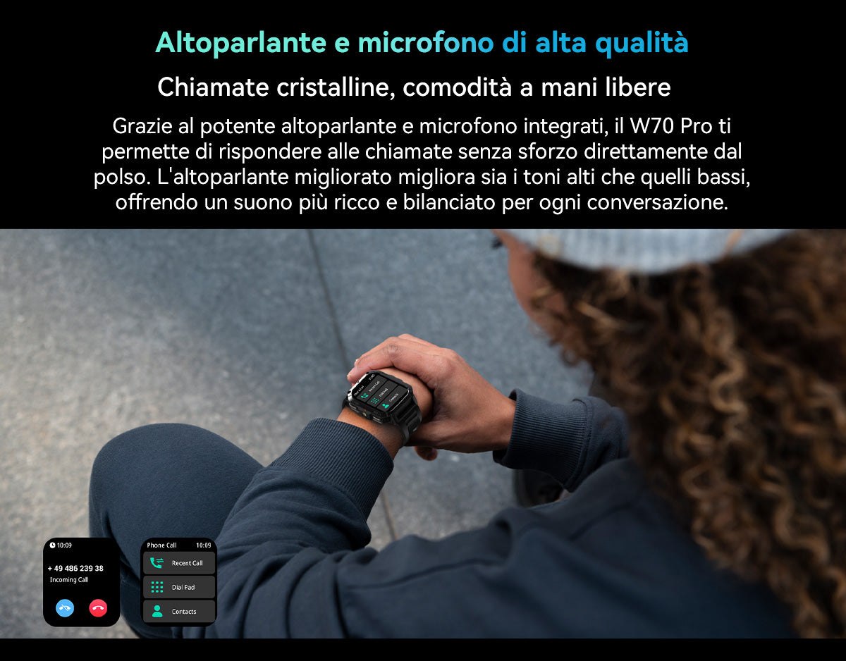 Orologio intelligente per sport all'aria aperta Blackview W70 Pro