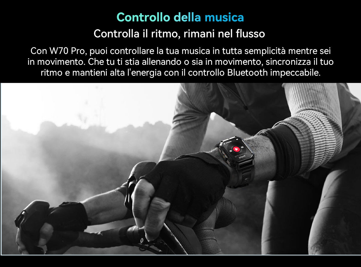 Orologio intelligente per sport all'aria aperta Blackview W70 Pro