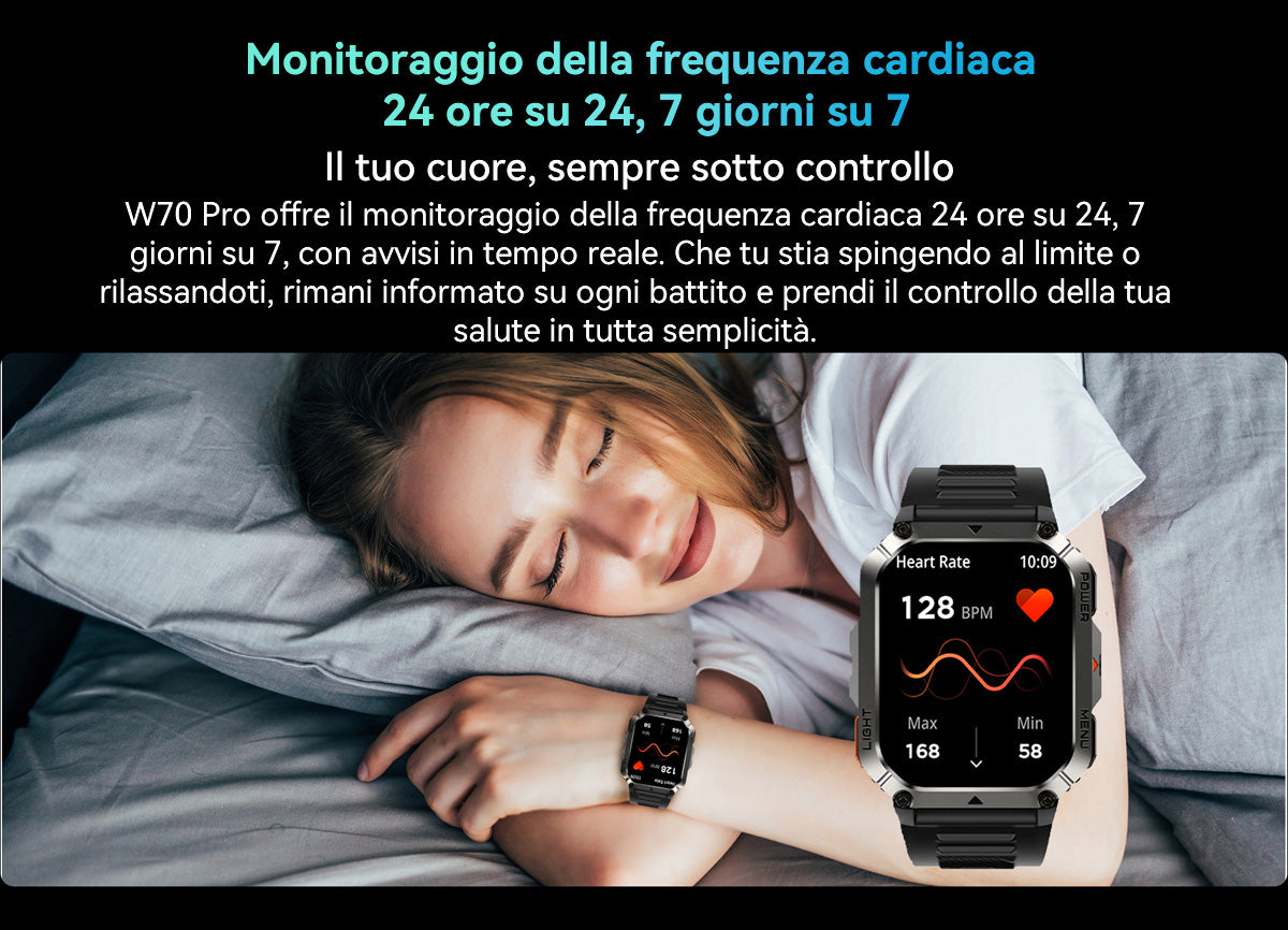 Orologio intelligente per sport all'aria aperta Blackview W70 Pro