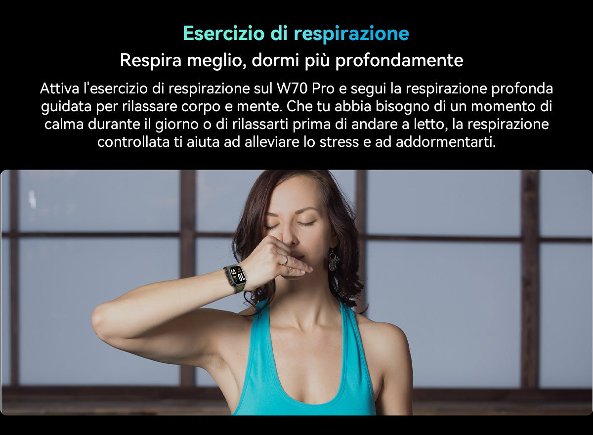 Orologio intelligente per sport all'aria aperta Blackview W70 Pro