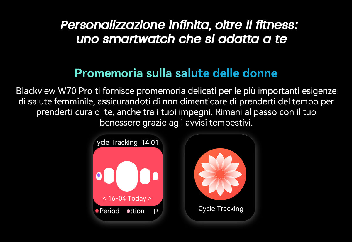 Orologio intelligente per sport all'aria aperta Blackview W70 Pro