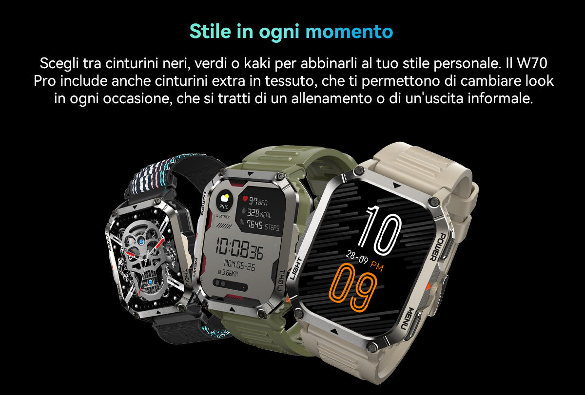 Orologio intelligente per sport all'aria aperta Blackview W70 Pro