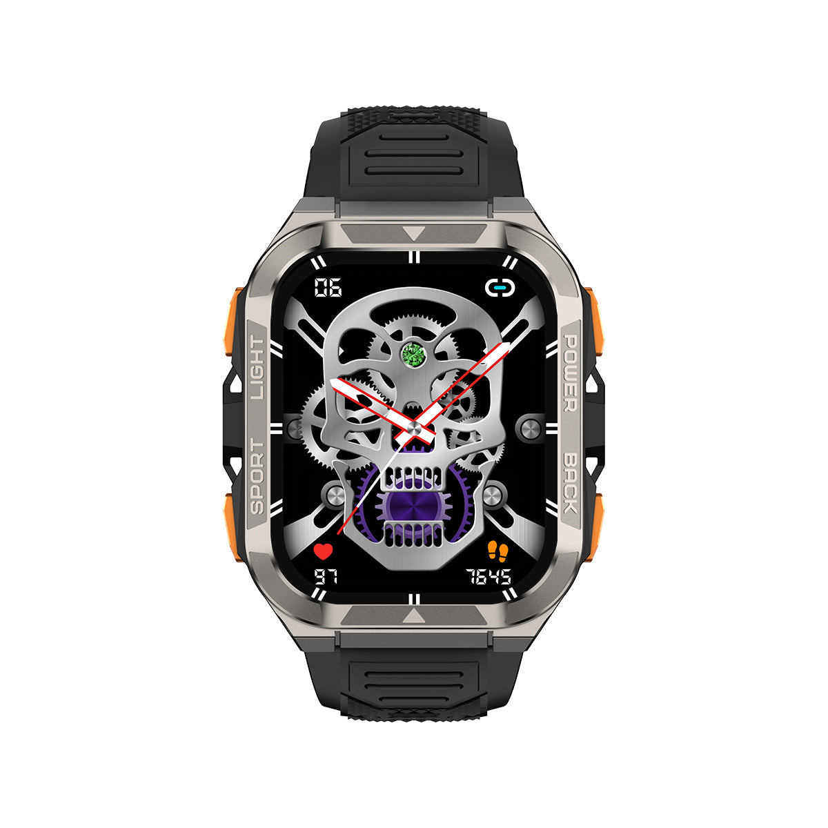 Blackview W80 Pro - Orologio intelligente per sport all'aria aperta con torcia LED integrata da 1,91 pollici e GPS da 900 mAh