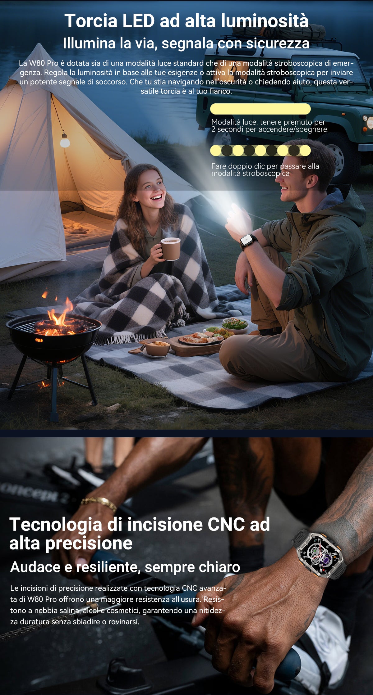 Smartwatch GPS Blackview W80 Pro per sport all'aria aperta