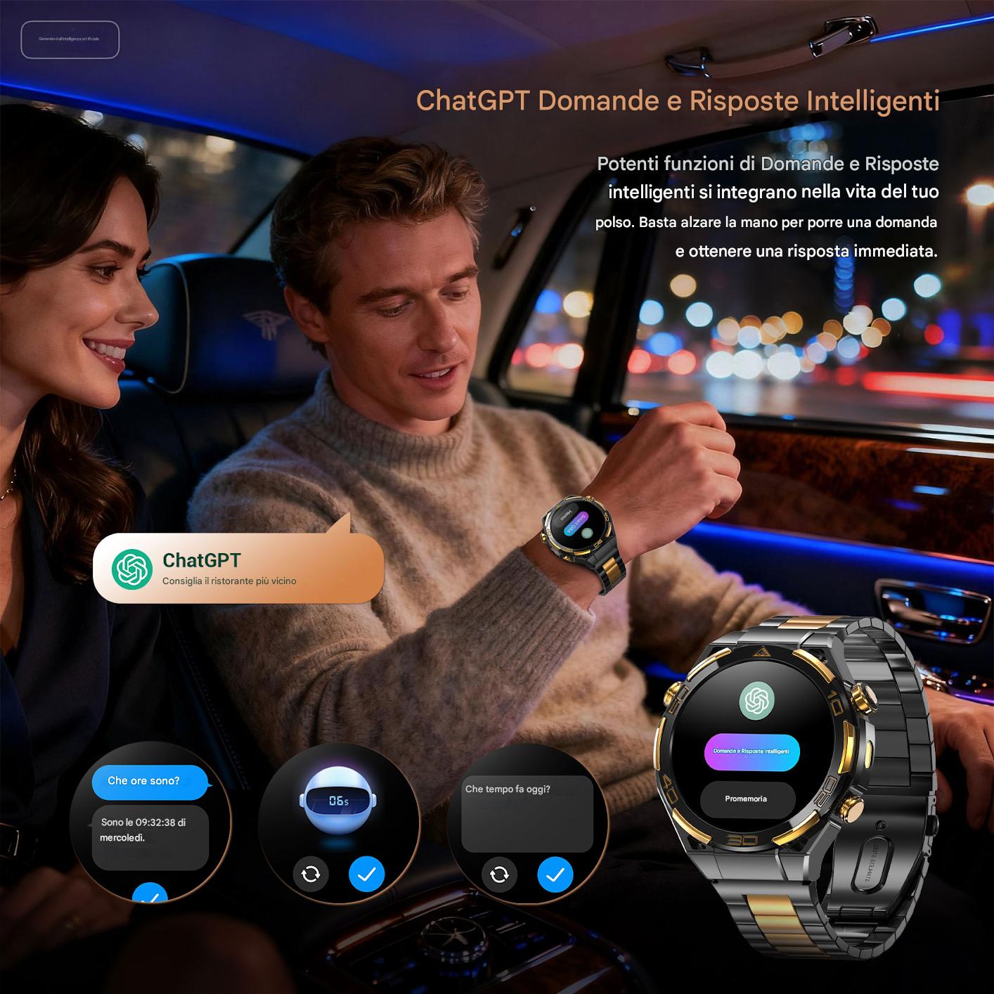 Orologio intelligente per sport all'aria aperta Blackview W90 Pro GPS