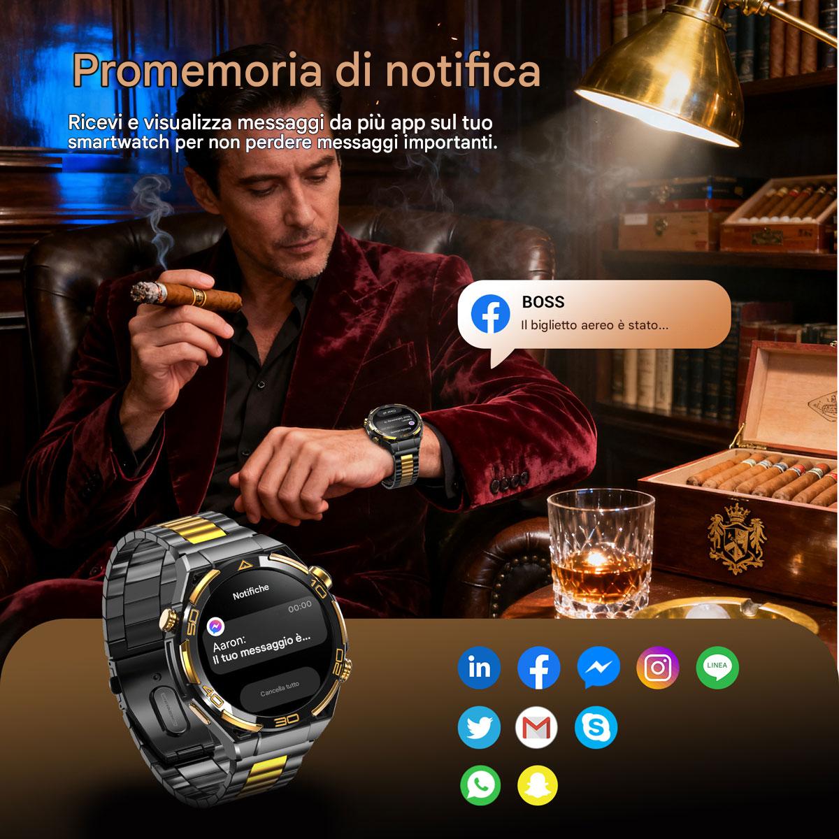 Orologio intelligente per sport all'aria aperta Blackview W90 Pro GPS