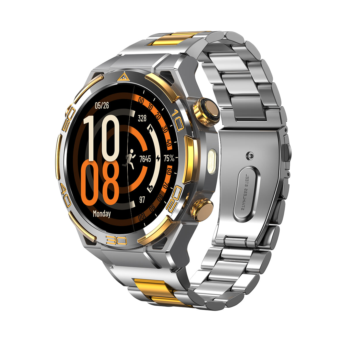 Blackview W90 Pro - Orologio intelligente per sport all'aria aperta con schermo AMOLED da 1,43 pollici, torcia LED integrata