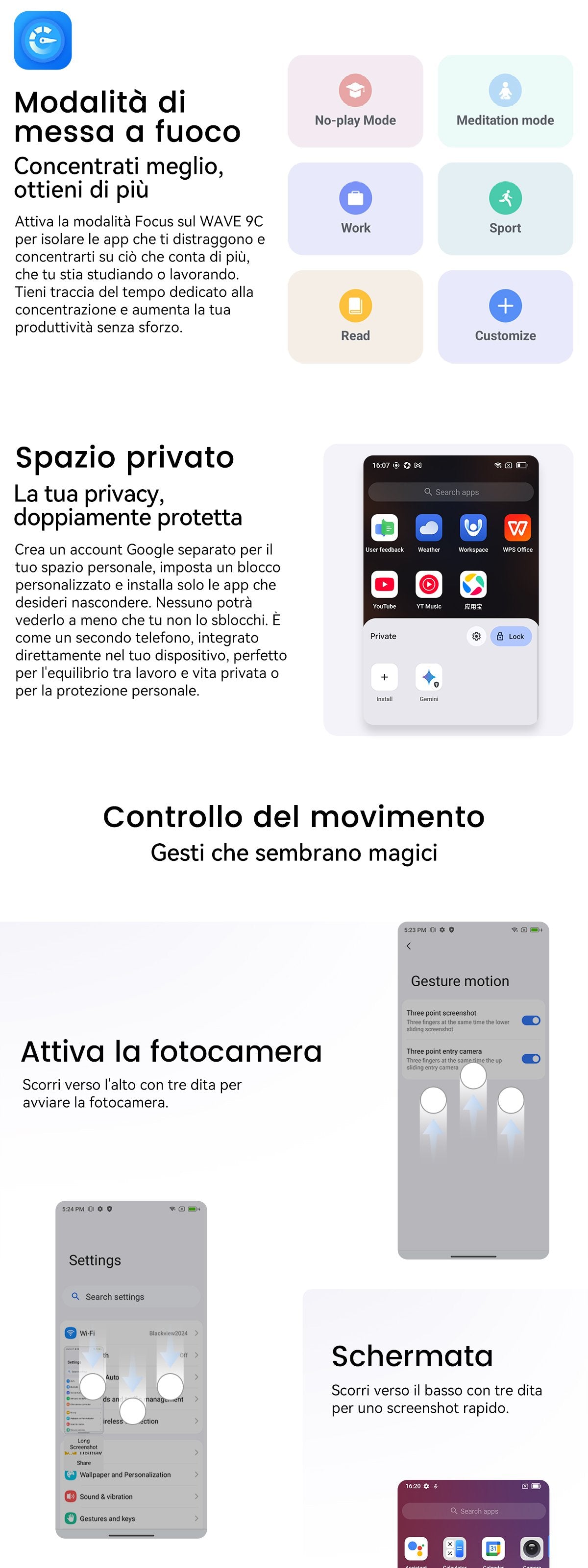 Smartphone Blackview WAVE 9C 4G