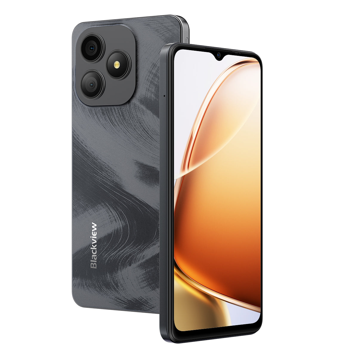 Blackview WAVE 9C - Smartphone 4G con schermo da 6,56 pollici, processore octa-core Unisoc Tiger T603, batteria da 5000 mAh, fotocamera posteriore da 13 MP e fotocamera frontale da 8 MP.