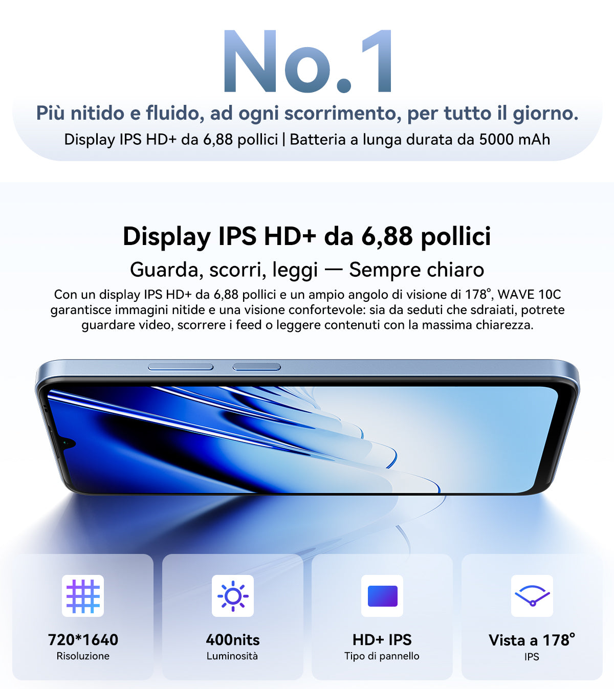 Smartphone Blackview WAVE 10C 4G