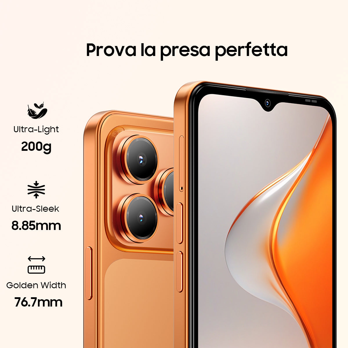 Blackview WAVE 7C – Smartphone 4G Resistente ad Acqua e Polvere IP54