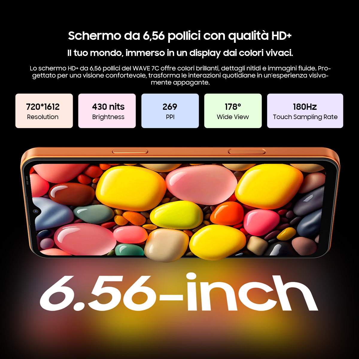 Blackview WAVE 7C – Smartphone 4G Resistente ad Acqua e Polvere IP54