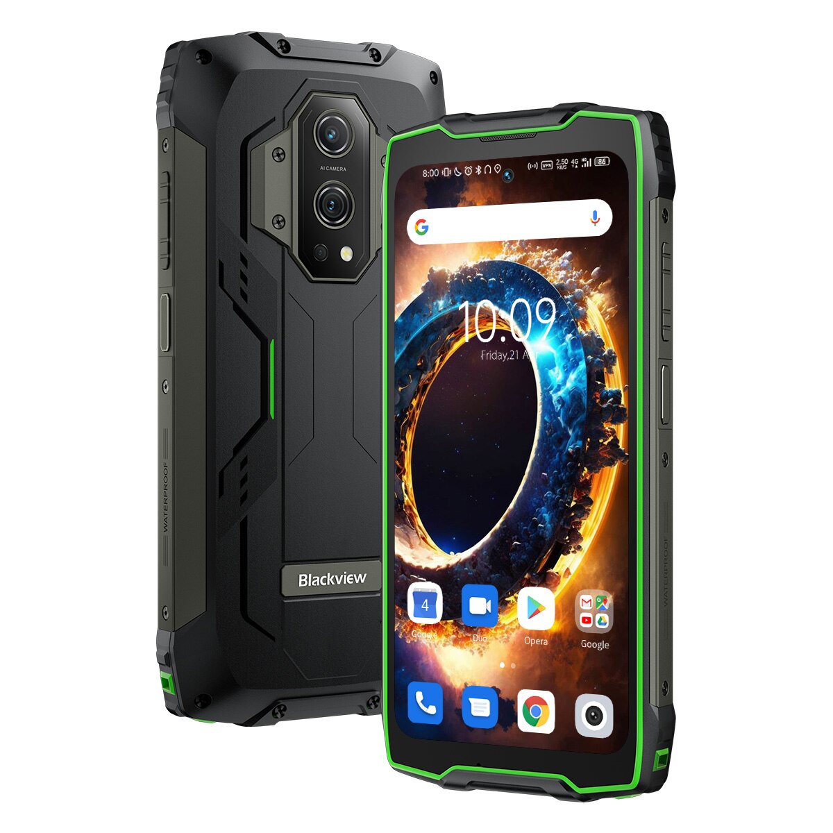 Blackview BV9300 - Smartphone rugged - Nuovi Lanci 2023 - Schermo 6.7'',ROM 256GB, RAM 12GB,Mediatek Helio G99 6nm, Grande batteria15080mAh(520g),Photo 50 Mpx, Misura Laser/Illuminazione versione