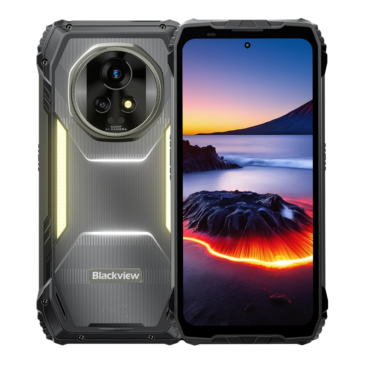 Blackview XPLORE 2 Proiettore Telefono Rugged 5G AI con Display AMOLED 3.2K da 6,73" Dimensity 8300 20000mAh e Luce da Campeggio Integrata
