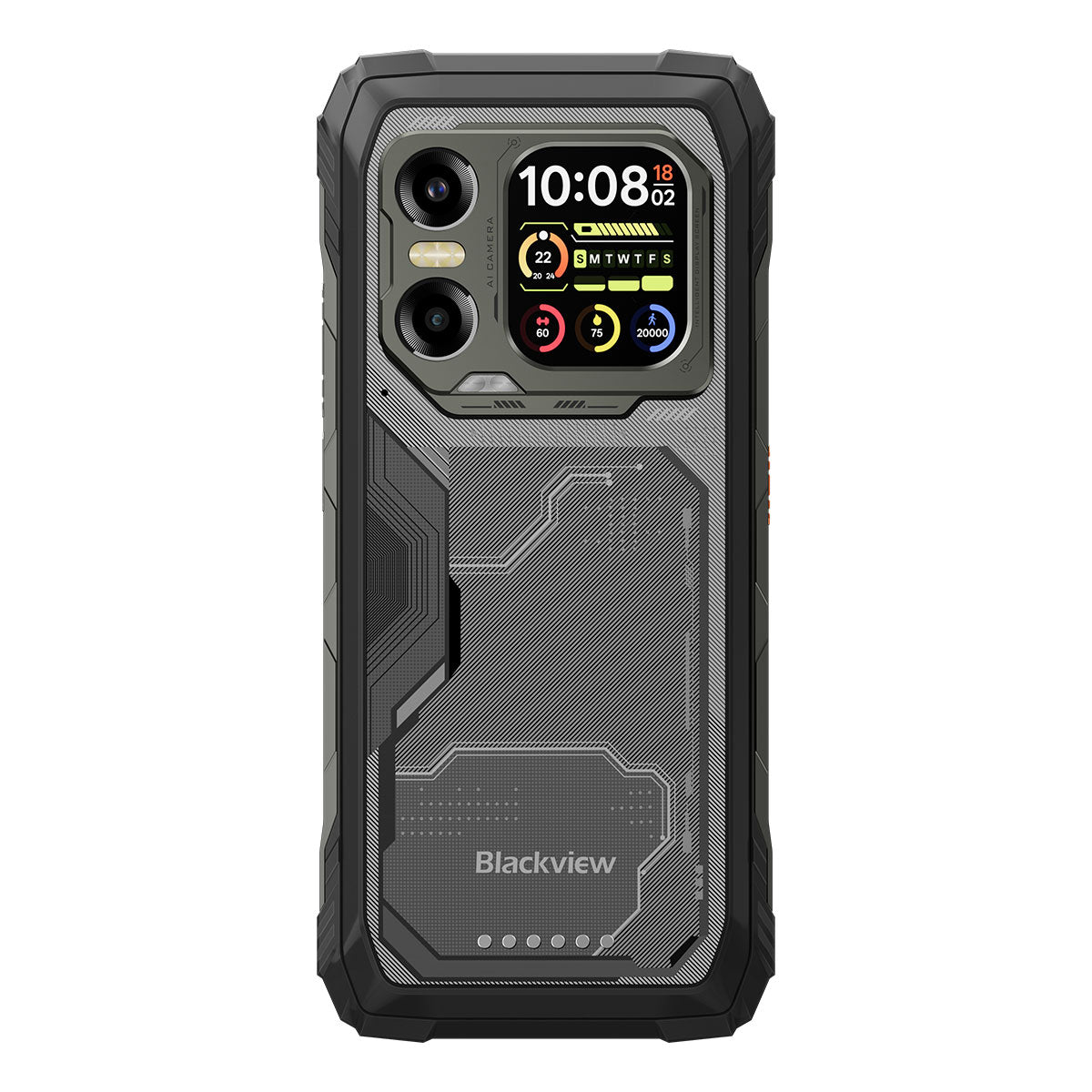 Blackview XPLORE X1 - Display principale da 6,78" a 120 Hz e display secondario da 2,01", fotocamera principale da 108 MP + fotocamera per visione notturna da 20 MP, telefono cellulare 5G robusto.