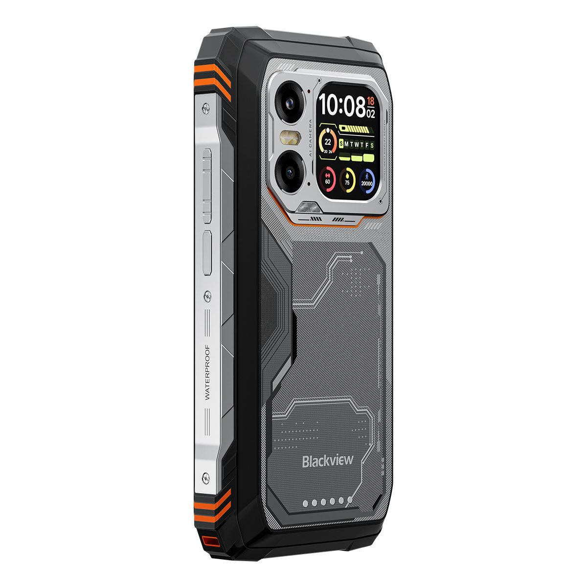 Blackview XPLORE 1 - Telefono robusto 5G AI con display principale da 6,78" a 120 Hz e secondario da 2,01", torcia elettrica da 20000 mAh e 170 LM