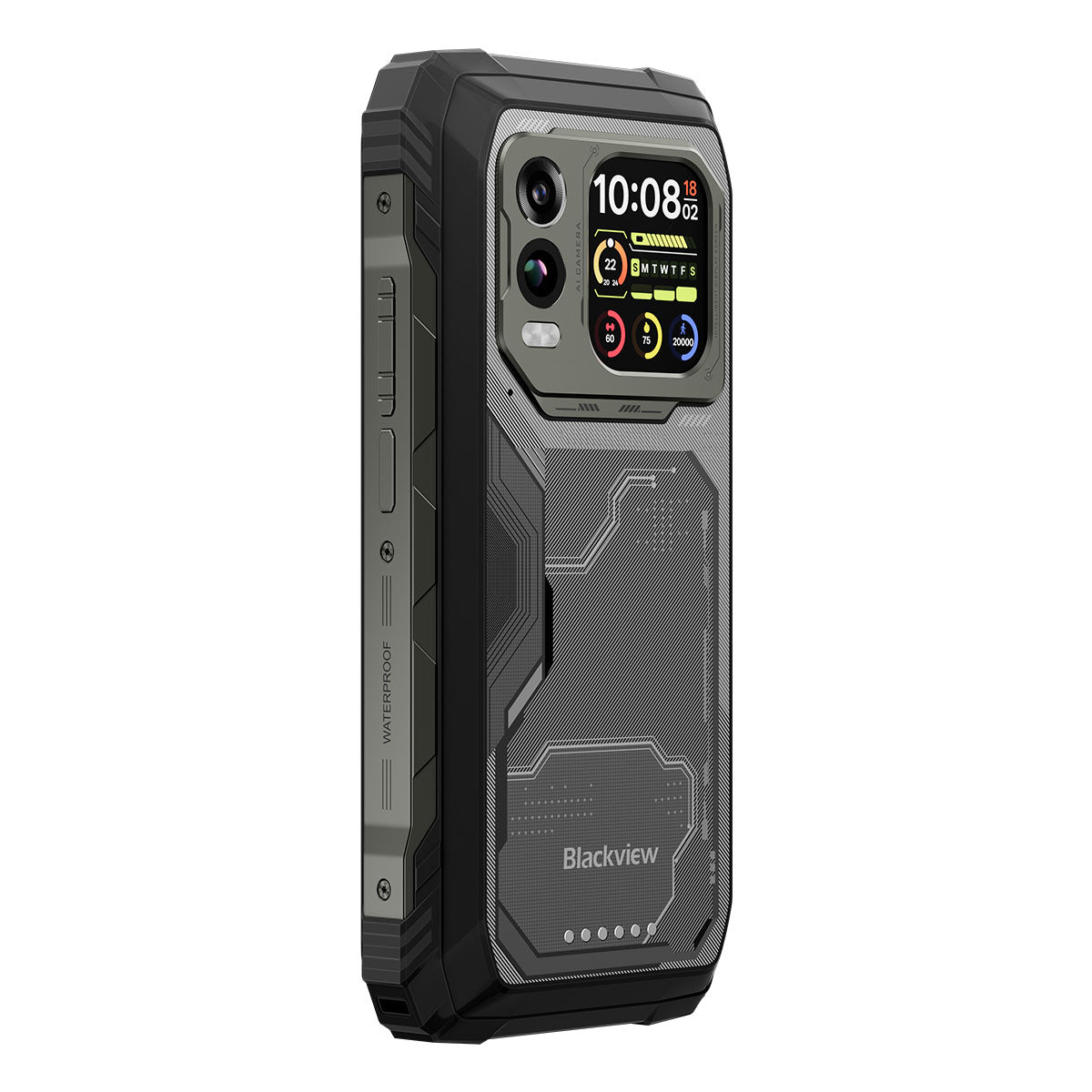 Blackview XPLORE 1 Pro - Telefono rugged 5G con termocamera, display principale da 6,78" a 120Hz e display secondario da 2,01", batteria da 20000 mAh e torcia da 170 lumen.