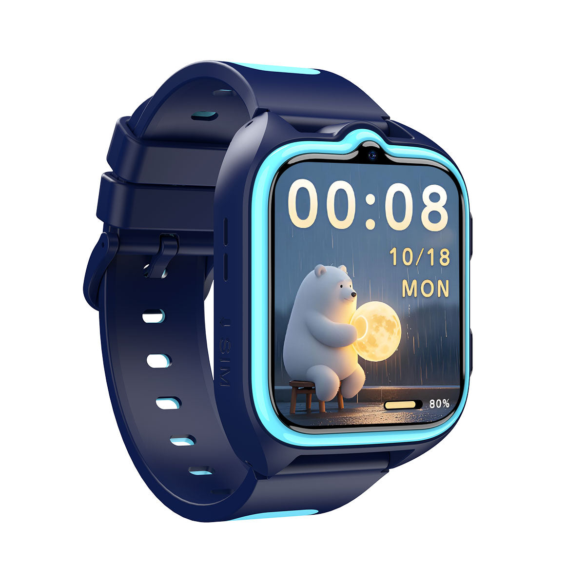 Blackview Z30 - Orologio per bambini con torcia LED da 1,75 pollici, GPS + LBS + WIFI, posizionamento AI, videochiamata 4G