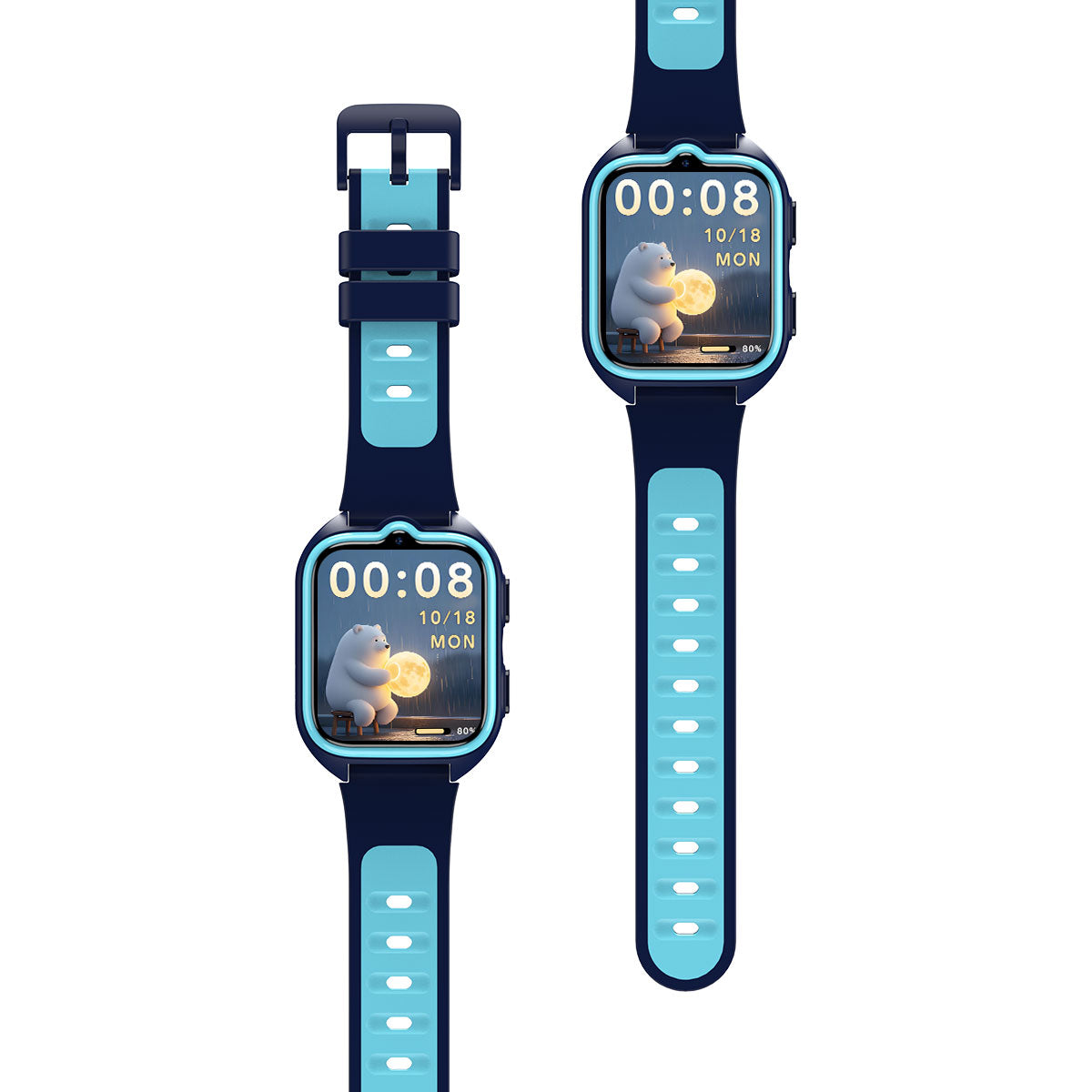 Blackview Z30 - Orologio per bambini con torcia LED da 1,75 pollici, GPS + LBS + WIFI, posizionamento AI, videochiamata 4G