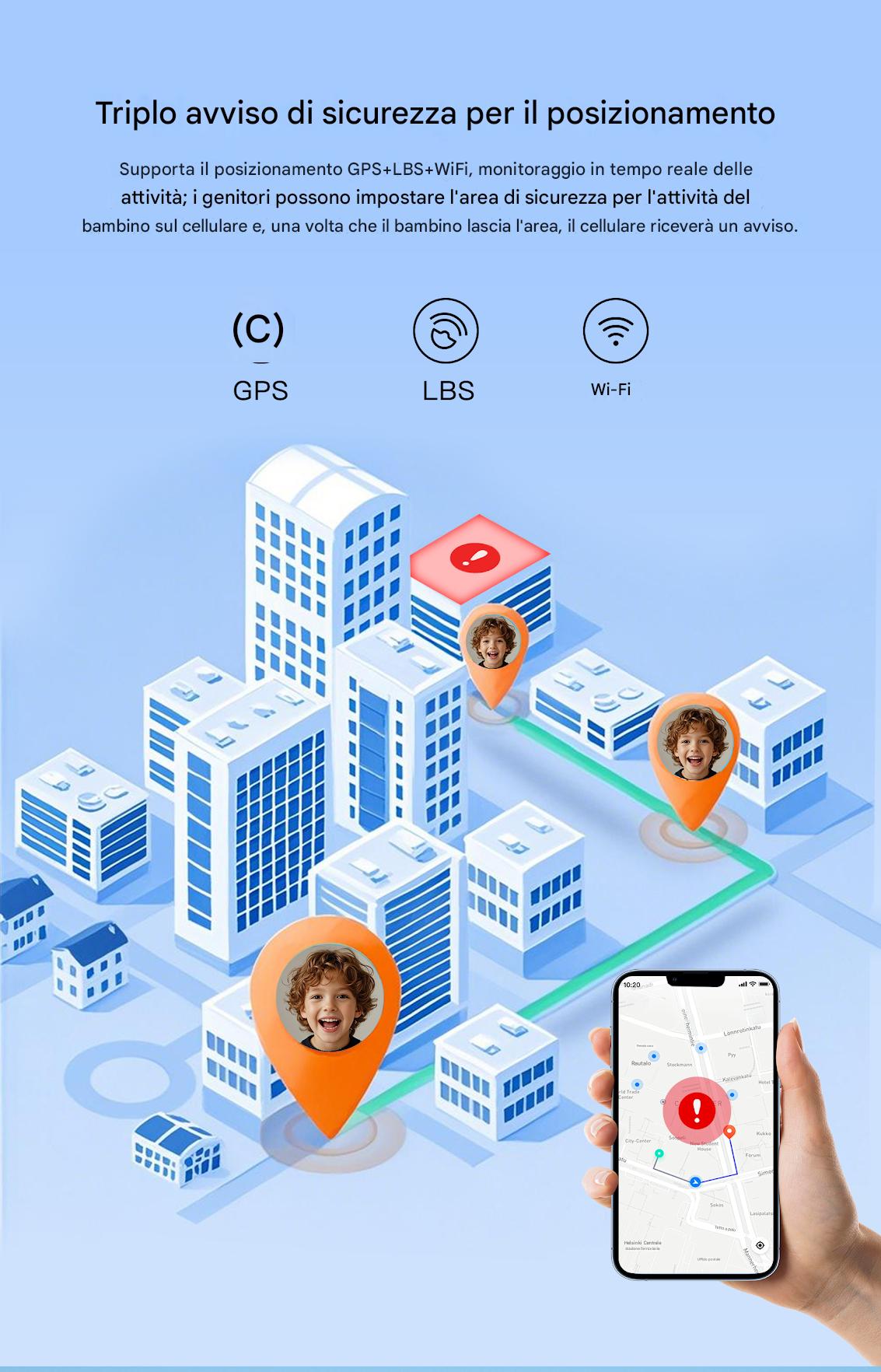 Blackview Z30 4G Videochiamata Orologio Telefono per Bambini