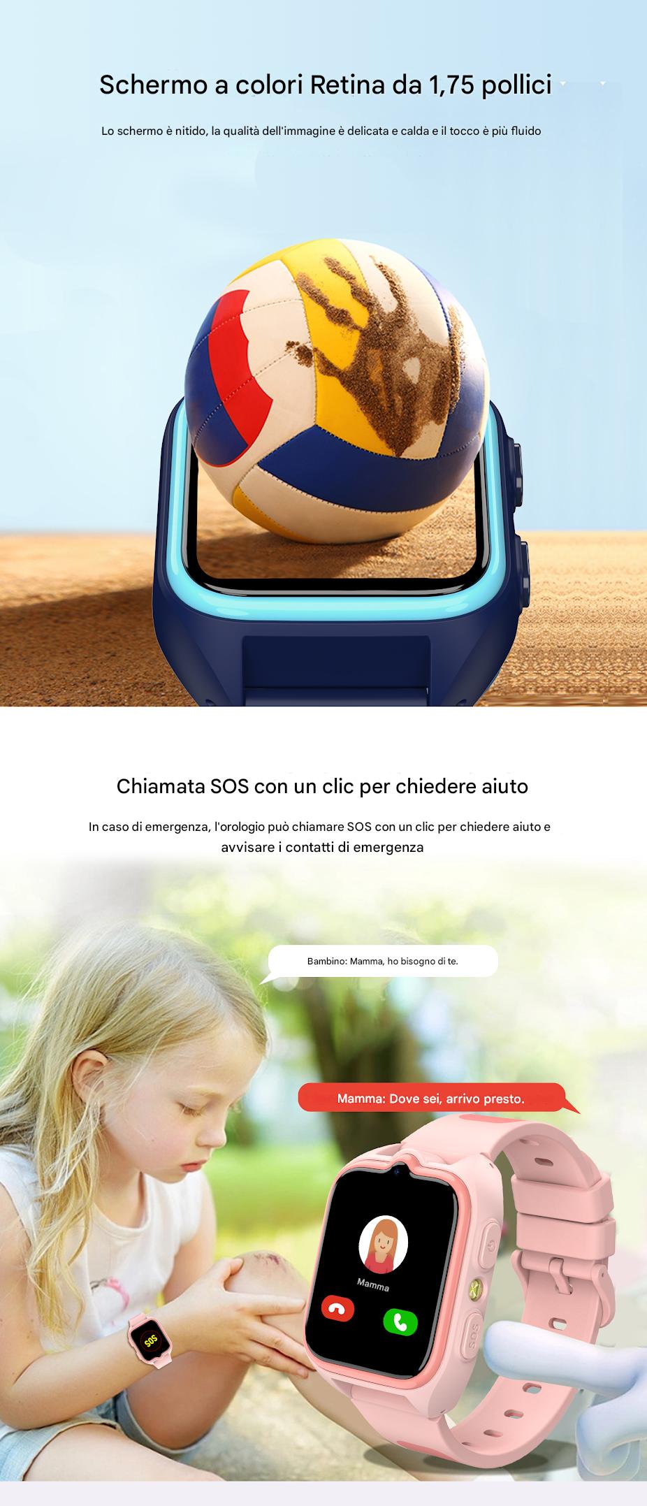 Blackview Z30 4G Videochiamata Orologio Telefono per Bambini