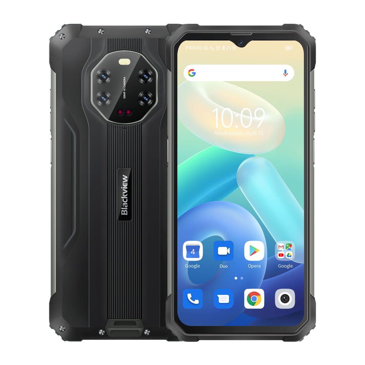 Blackview BL8800 - Rugged Smartphone,Visione Notturna,5G,Dual SIM,8+128GB,8380 mAh