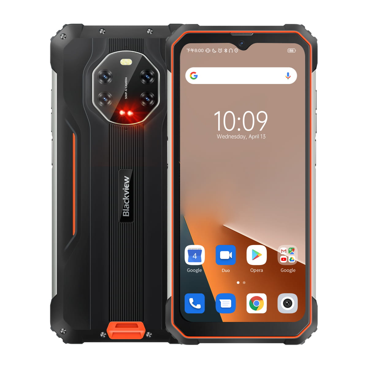 Blackview BL8800 - Rugged Smartphone,Visione Notturna,5G,Dual SIM,8+128GB,8380 mAh