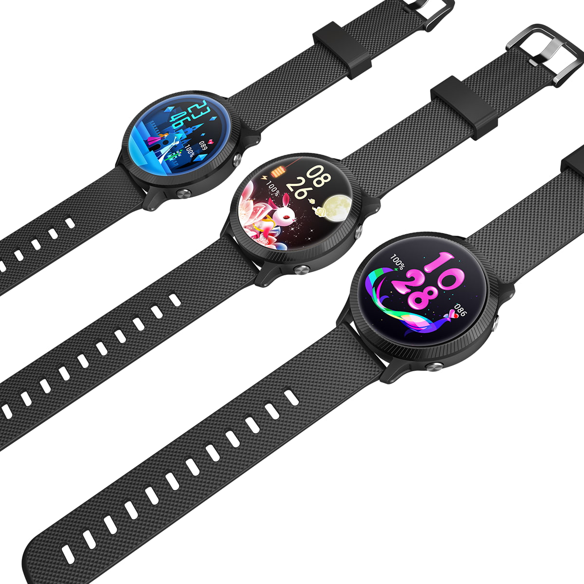 Blackview R8 - Orologio intelligente IP68,Bluetooth 5.0,Schermo da 1,09'',25 modalità sportive